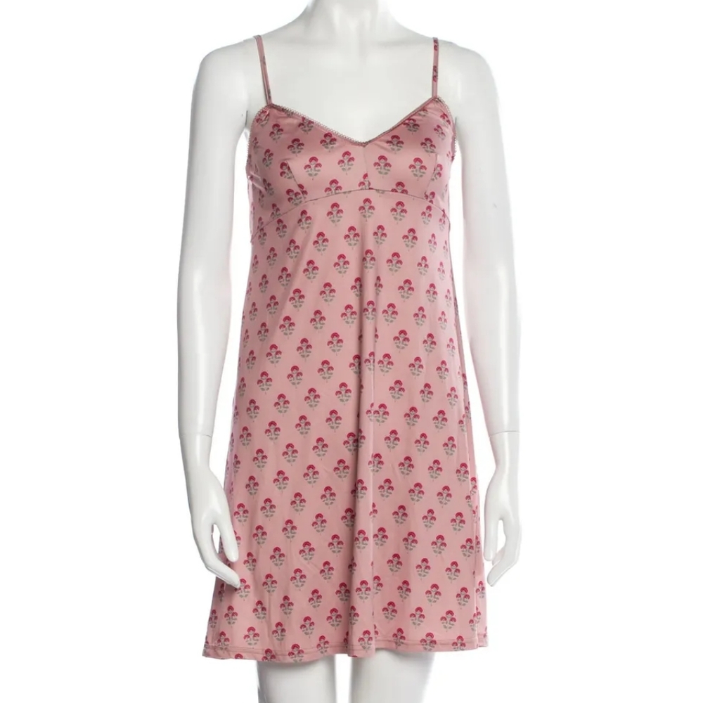 Zimmermann Pink Floral Slip Dress